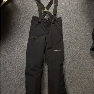 Spyder Black Kids Snow Pants size 12